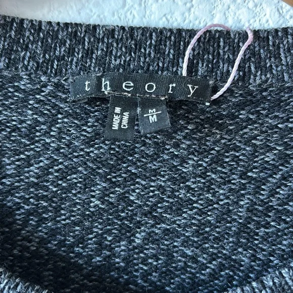 Theory maroon wool Crewneck Sweater in Charcoal - Picture 7 of 8